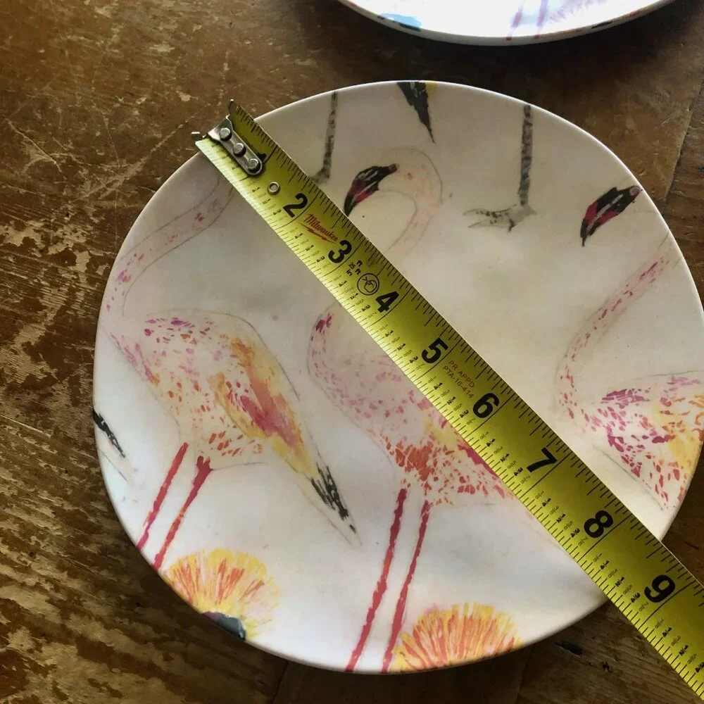Crate & Barrel Keko Platter and 2 Salad plates - NWT